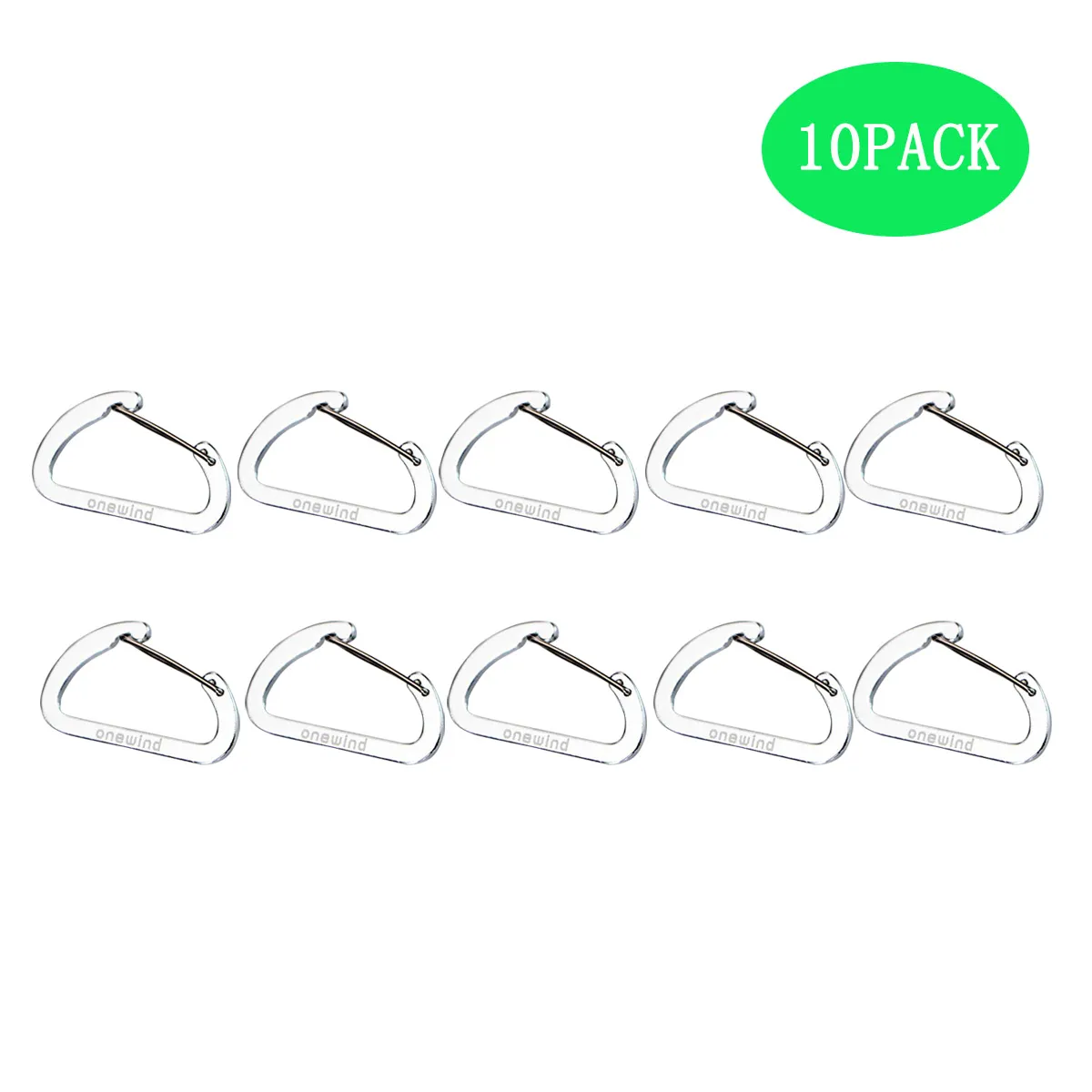 Aluminum Carabiner Quickdraws - 10PCS – Image 7