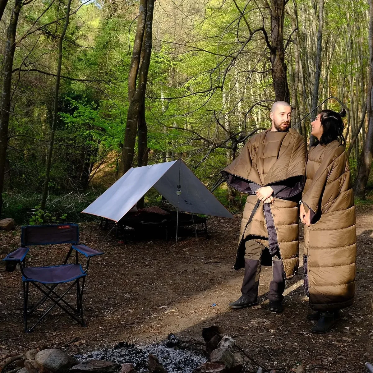 Hammock Topquilt Poncho -Upgraded to Recycled Nylon Fabric – Image 2