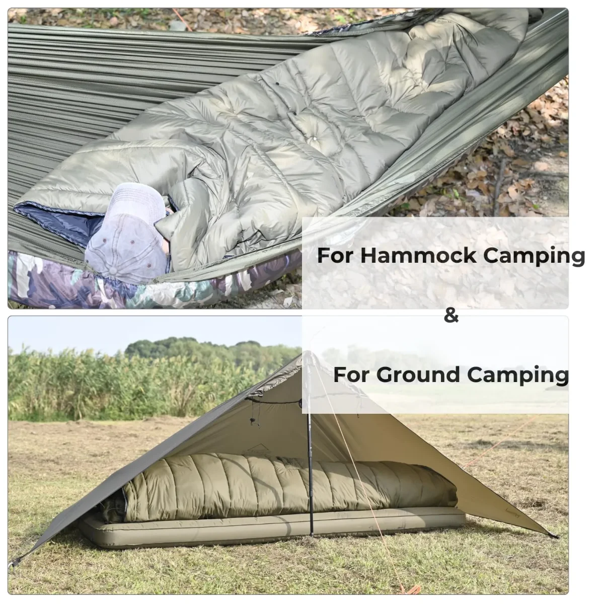 Hammock Topquilt Poncho -Upgraded to Recycled Nylon Fabric – Image 5