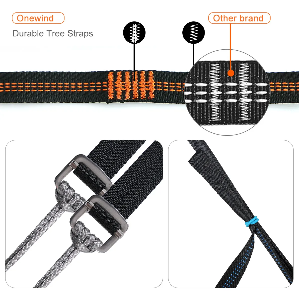 Hammock Tree Straps - Orange – Image 5